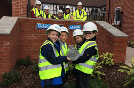 Time capsule burial at Burcot Grange