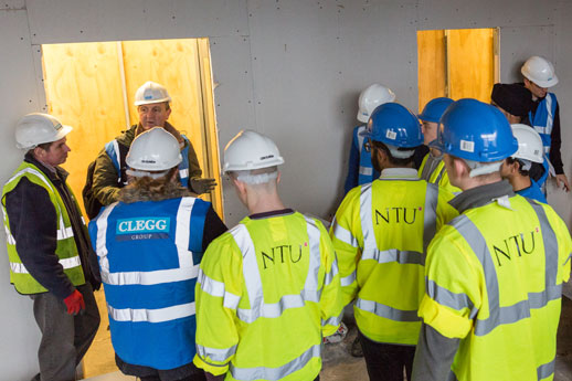 Students visit Clegg Construction Site (Section 1)